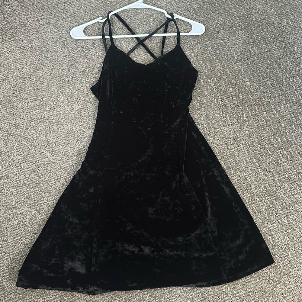 Black mini dress